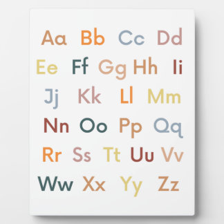 Alphabet ABC Klassenzimmer Dekoration Fotoplatte