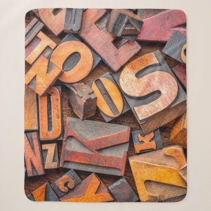 Alphabet abstrakt - Hintergrund aus zufälligen Buc Sherpadecke