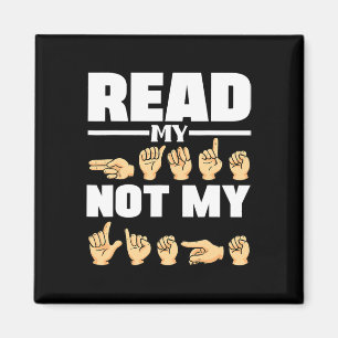 Alphabet American Sing Language Asl Teacher Quote Magnet