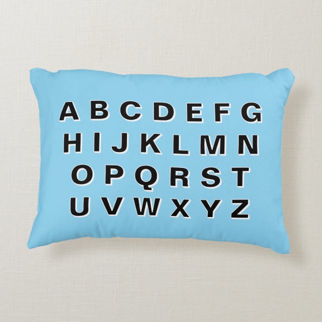 Alphabet and Numbers Dekokissen (Rückseite)