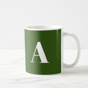 Alphabet-Anfangsbuchstaben anpassen, personalisier Kaffeetasse
