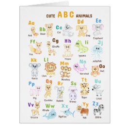 Alphabet Animal ABC Niedliche Tiere