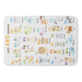 Alphabet Animal ABC Niedliche Tiere Badematte