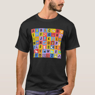 Alphabet Animal Abcs Learning For Kids Girls T-Shirt
