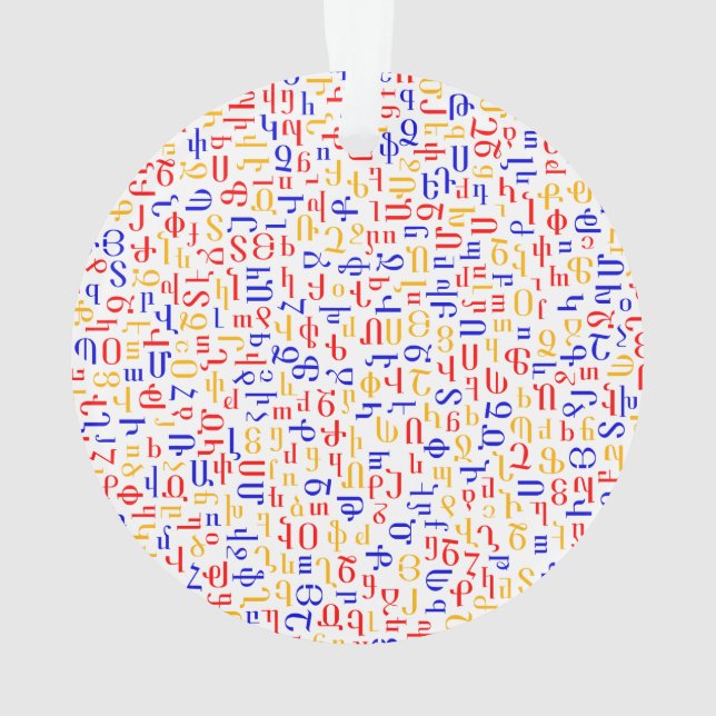 alphabet arménien (dos)