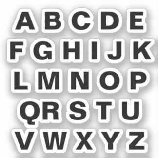 Alphabet Aufkleber