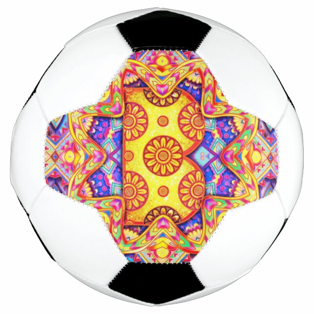 Alphabet B mandala Fußball (Vorderseite)