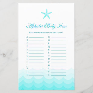 Alphabet Baby Item - Baby Showspiel