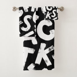Alphabet Badhandtuch Set