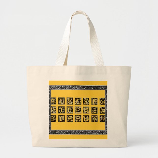 Alphabet Bag Jumbo Stoffbeutel (Vorne)
