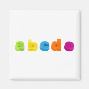 Alphabet beschriftet Kühlschrankmagnet