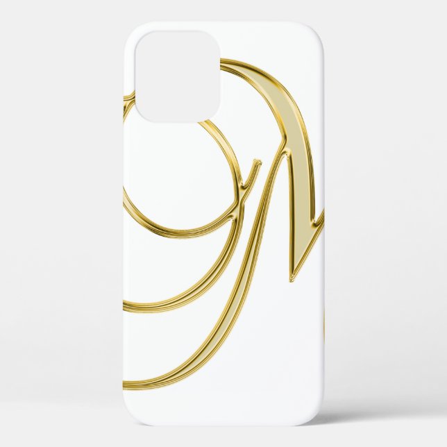 Alphabet-Brief-Anfangsgrund Case-Mate iPhone Hülle (Rückseite)