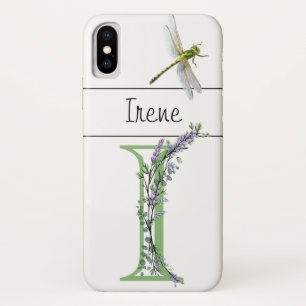 Alphabet Brief I Lavender Eukalyptus Dragonfly Case-Mate iPhone Hülle