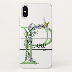 Alphabet Brief P, Aquarelllavender Dragonfly Case-Mate iPhone Hülle