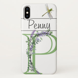 Alphabet Brief P, Aquarelllavender Dragonfly Case-Mate iPhone Hülle