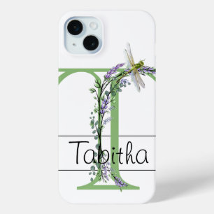 Alphabet Brief T, AquarelllavenderDragonfly Case-Mate iPhone Hülle