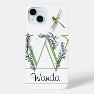 Alphabet Brief W, Aquarelllavender Dragonfly Case-Mate iPhone Hülle