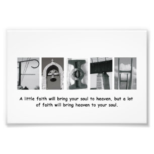 Alphabet-Buchstabe-Fotografie-Druck des Fotodruck
