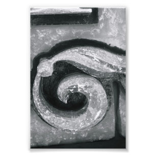 Alphabet-Buchstabe-Fotografie G1 Schwarzweiss-4x6 Fotodruck