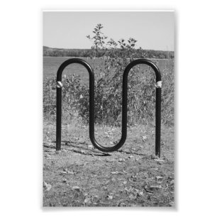 Alphabet-Buchstabe-Fotografie M5 Schwarzweiss-4x6 Fotodruck