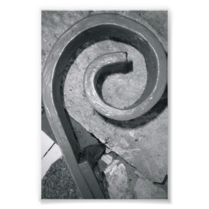 Alphabet-Buchstabe-Fotografie P2 Schwarzweiss-4x6 Fotodruck