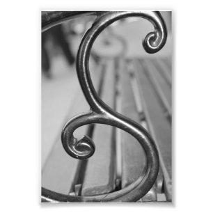 Alphabet-Buchstabe-Fotografie S3 Schwarzweiss-4x6 Fotodruck