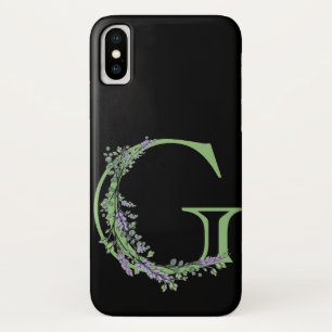 Alphabet Buchstabe G Aquarelllavender Eukalyptus Case-Mate iPhone Hülle