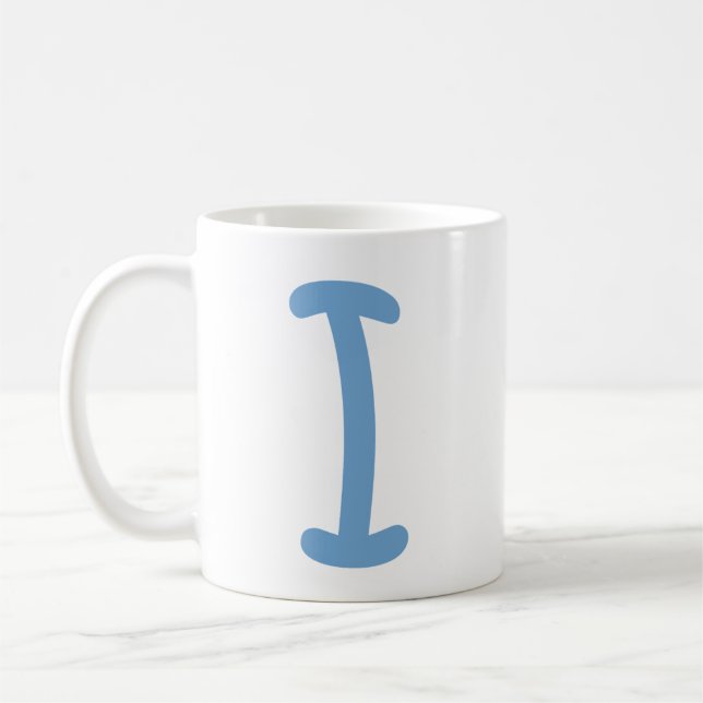 Alphabet Buchstabe I Kaffeetasse (Links)