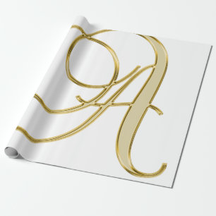 Alphabet-Buchstabe Initial Hintergrund Geschenkpapier