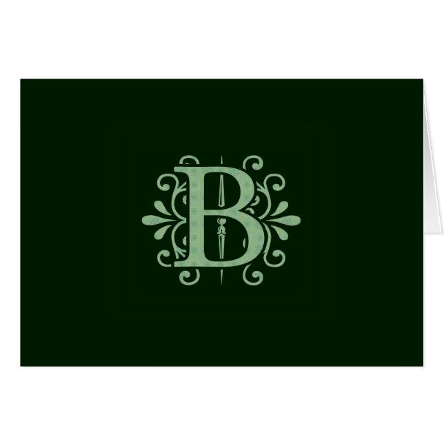 Alphabet-Buchstaben - Buchstabe B - grün (Vorderseite (Horizontal))