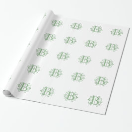 Alphabet-Buchstaben - Buchstabe B - weiß Geschenkpapier