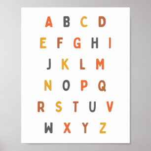 Alphabet. Buchstaben. Poster & Prints