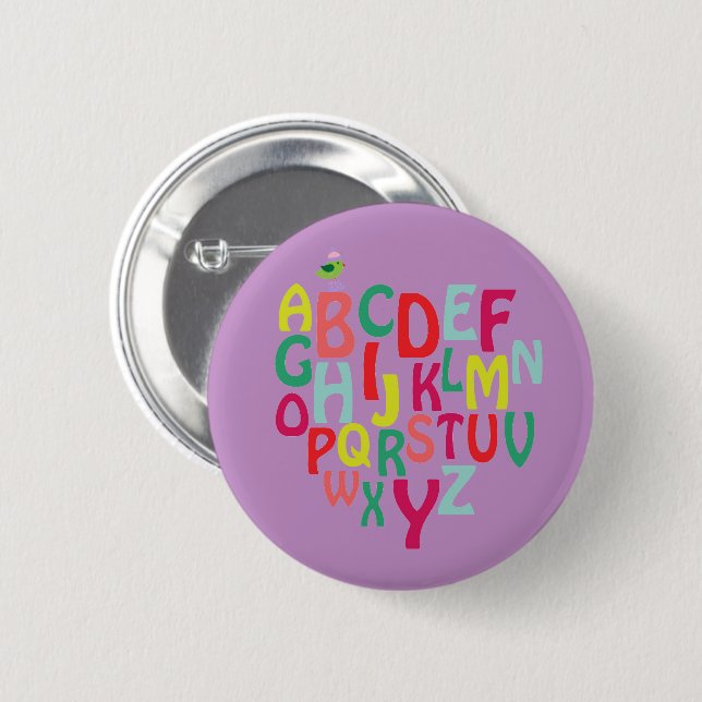 Alphabet Button (Vorne & Hinten)