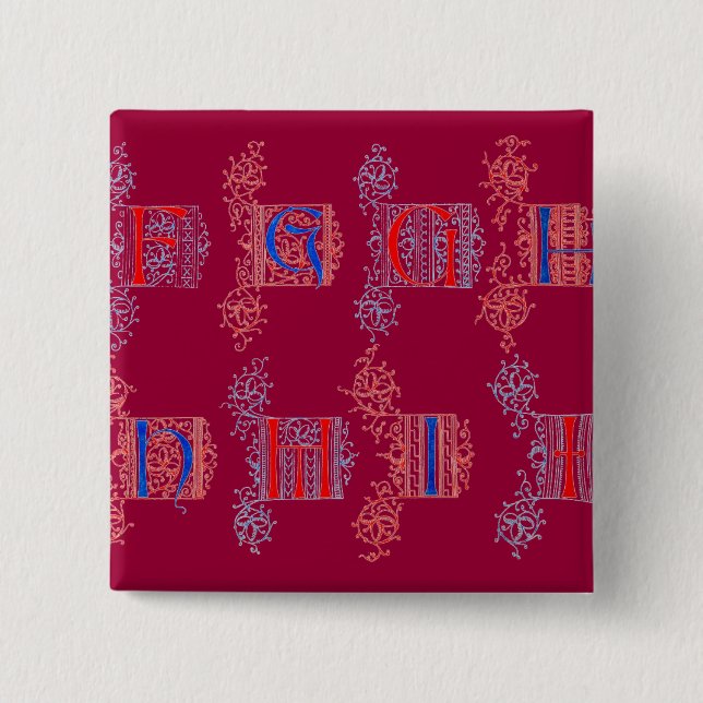 Alphabet Button (Vorderseite)