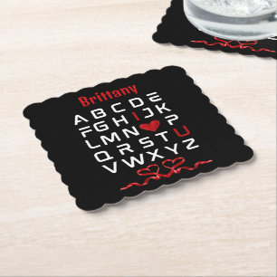 Alphabet Chart I I Liebe Untersetzer