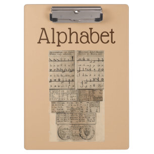 Alphabet Clipboard Klemmbrett