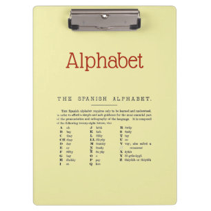 Alphabet Clipboard Klemmbrett