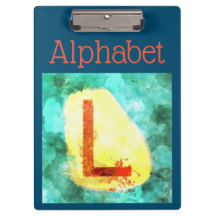 Alphabet Clipboard Klemmbrett