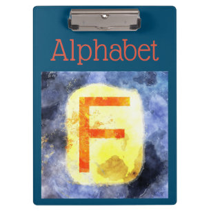 Alphabet Clipboard Klemmbrett