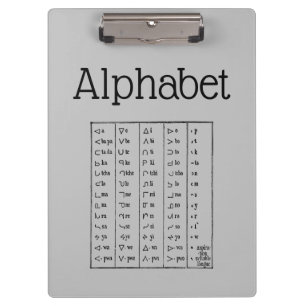 Alphabet Clipboard Klemmbrett