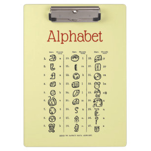 Alphabet Clipboard Klemmbrett