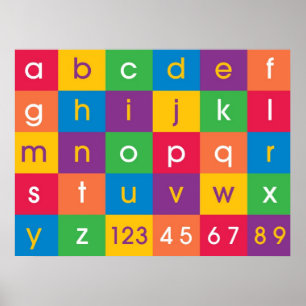 Alphabet Colors Poster