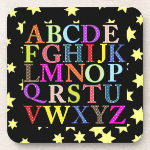 Alphabet Cork Coaster Untersetzer