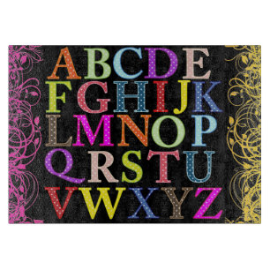 Alphabet Cutting Board Schneidebrett