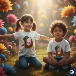 Alphabet D für Hunde Baby T-shirt