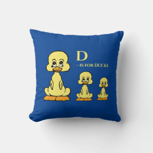 Alphabet D ist für Enten Niedliche Tiere Kinder Ba Kissen