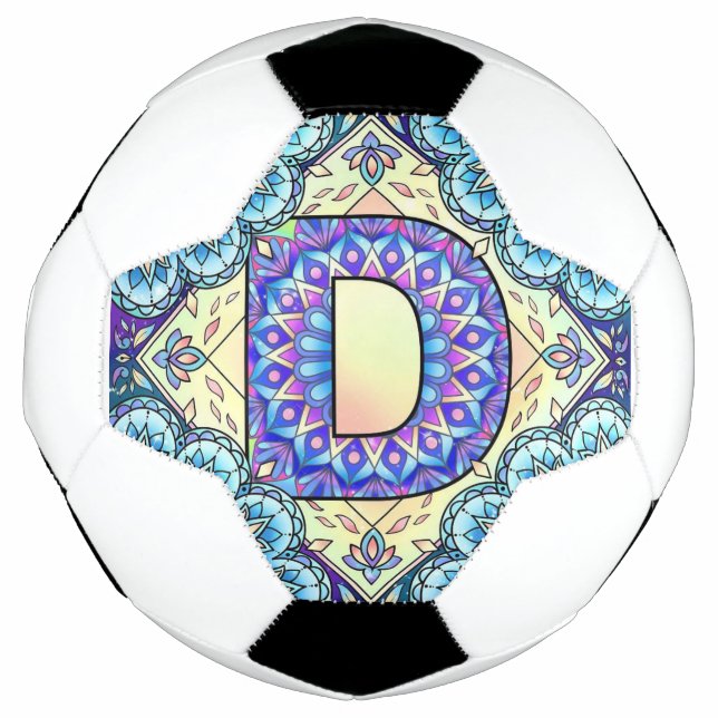 Alphabet D mandala Fußball (Vorderseite)