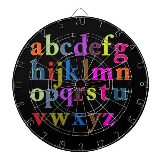 Alphabet Dartscheibe (vorne)