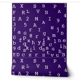 Alphabet Design Kinderzimmer Tapete