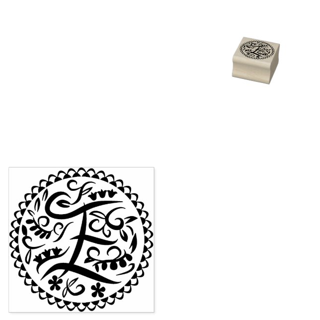 Alphabet E Gummistempel (Stempel)